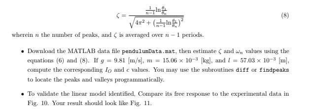 Figure 10: Schematic of the logarithmic decrement | Chegg.com