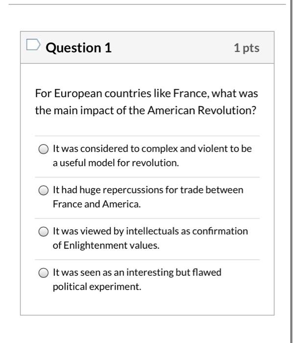 The American Revolution Quiz