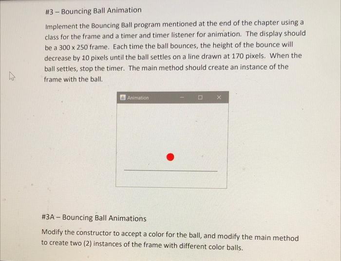 Solved ;; Bounce a single ball around the screen. ; ;