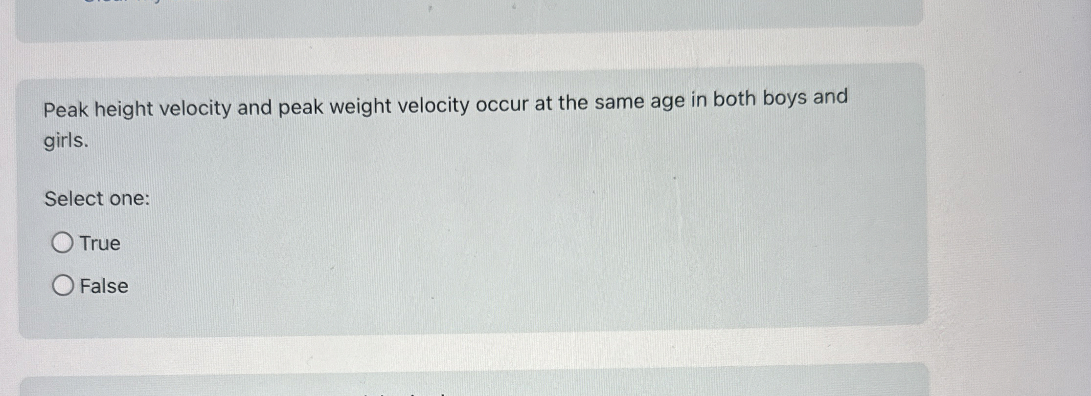 Solved Peak height velocity and peak weight velocity occur | Chegg.com