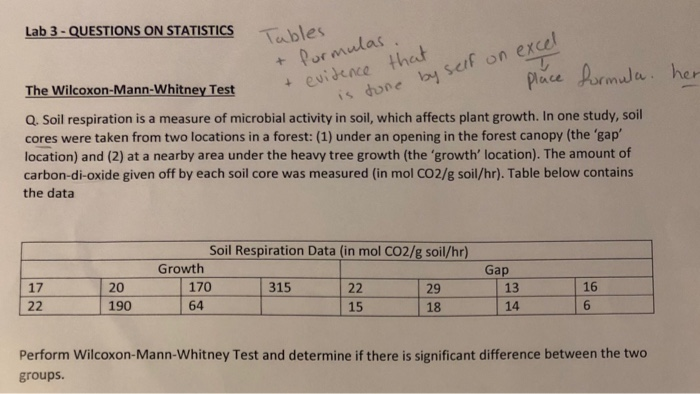 Solved Lab 3 Questions On Statistics Tables Formulas Chegg Com