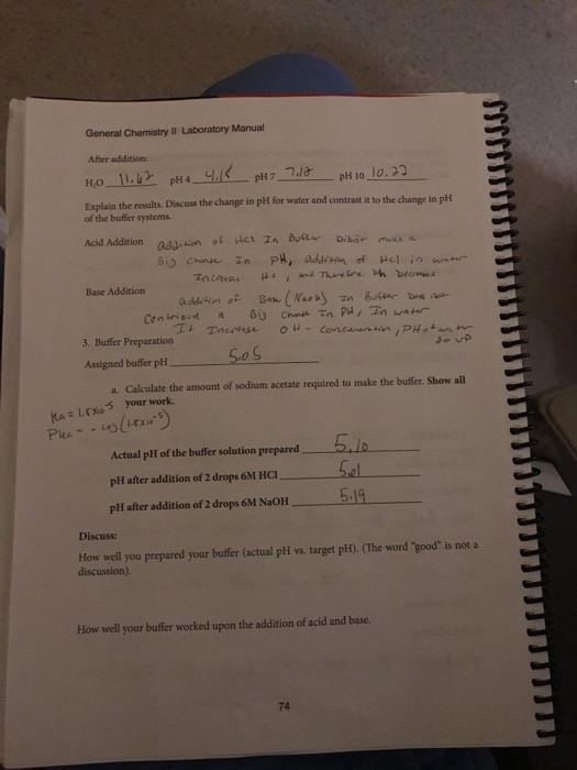 Solved General Chemistry Il Laboratory Manual After | Chegg.com