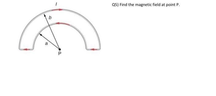 Solved Q5) Find the magnetic field at point P. | Chegg.com