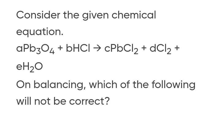 Solved Consider The Given Chemical Equation. | Chegg.com