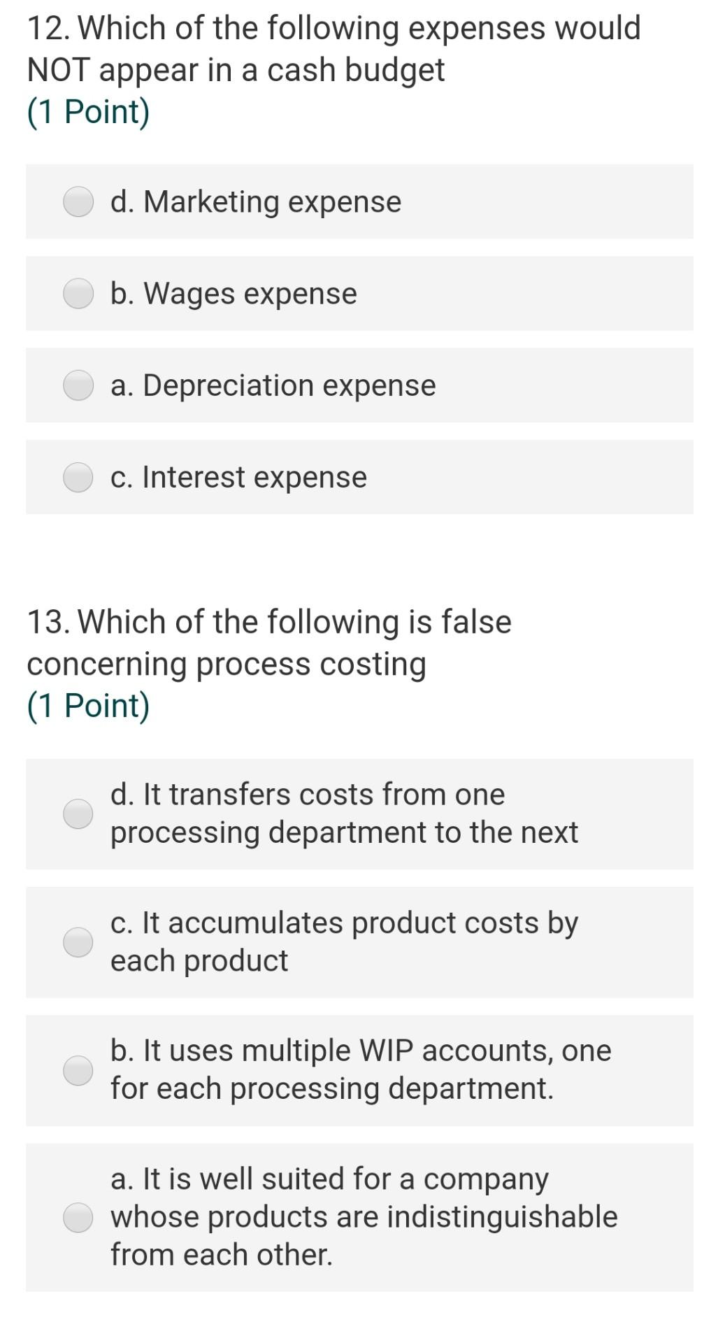 solved-12-which-of-the-following-expenses-would-not-appear-chegg