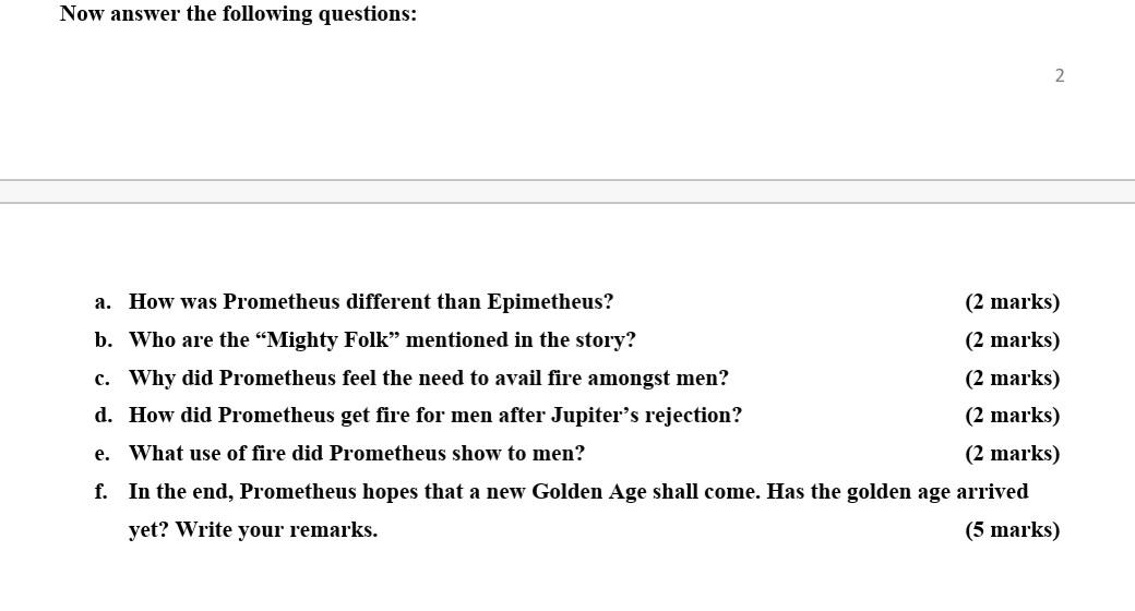 Solved Read the following story carefully, and answer the | Chegg.com