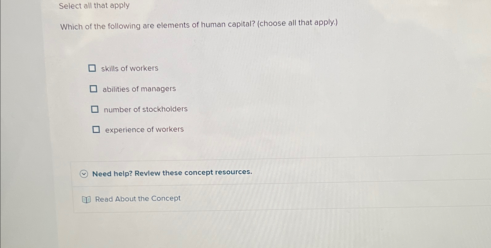 Solved Select all that applyWhich of the following are | Chegg.com