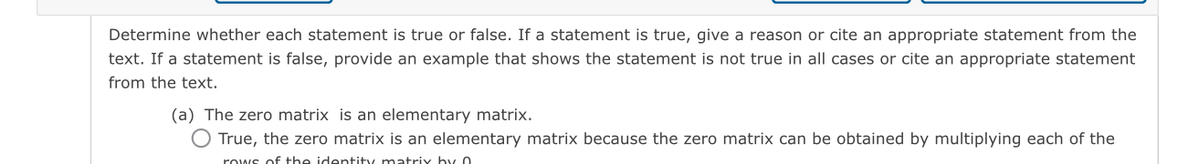 Solved Determine whether each statement is true or false. If | Chegg.com