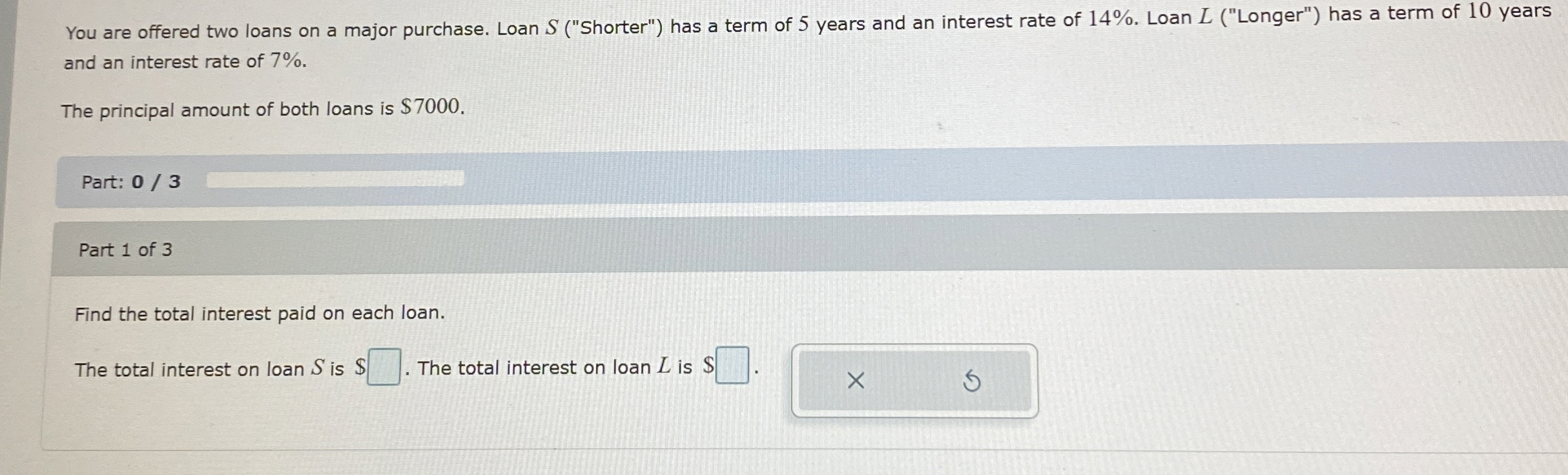 Solved You are offered two loans on a major purchase. Loan | Chegg.com