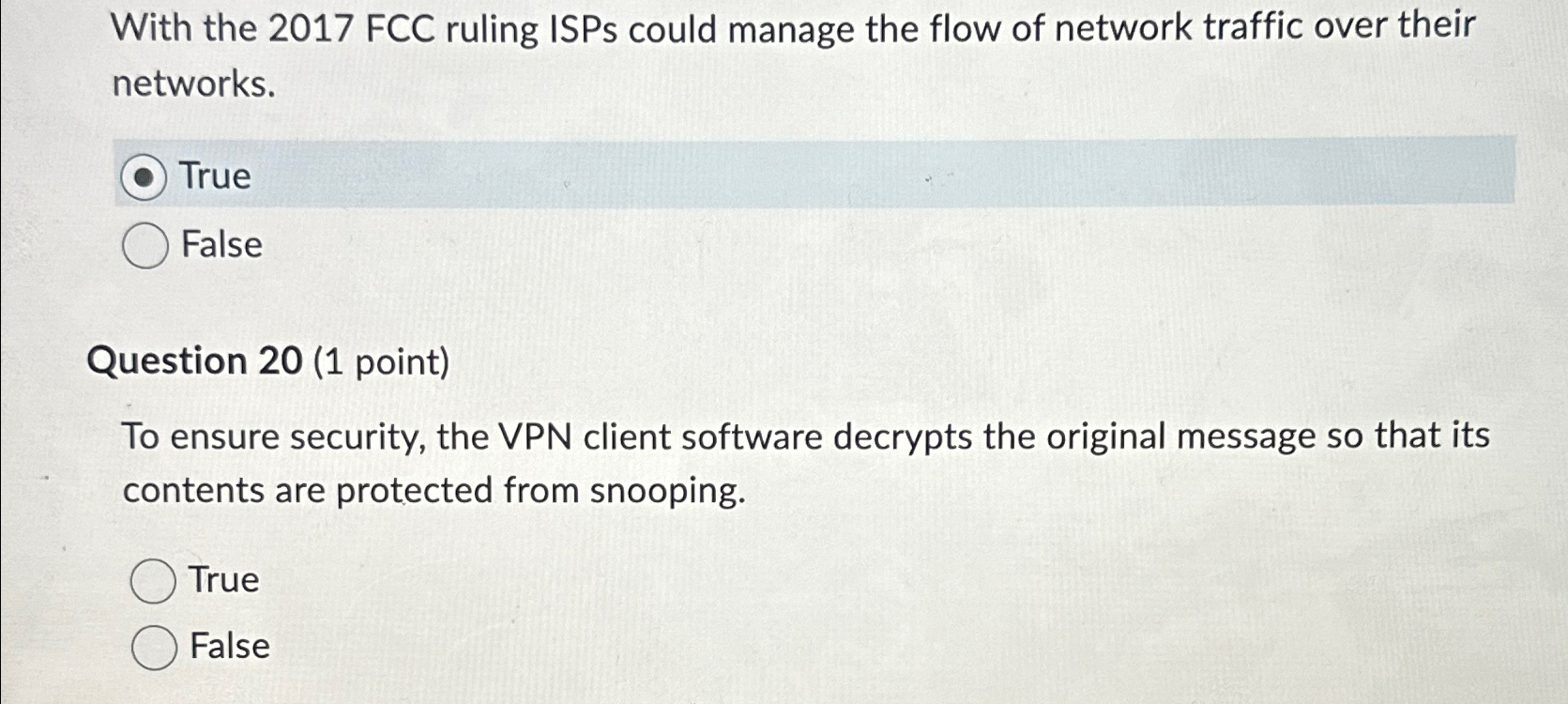 Solved With the 2017 ﻿FCC ruling ISPs could manage the flow | Chegg.com