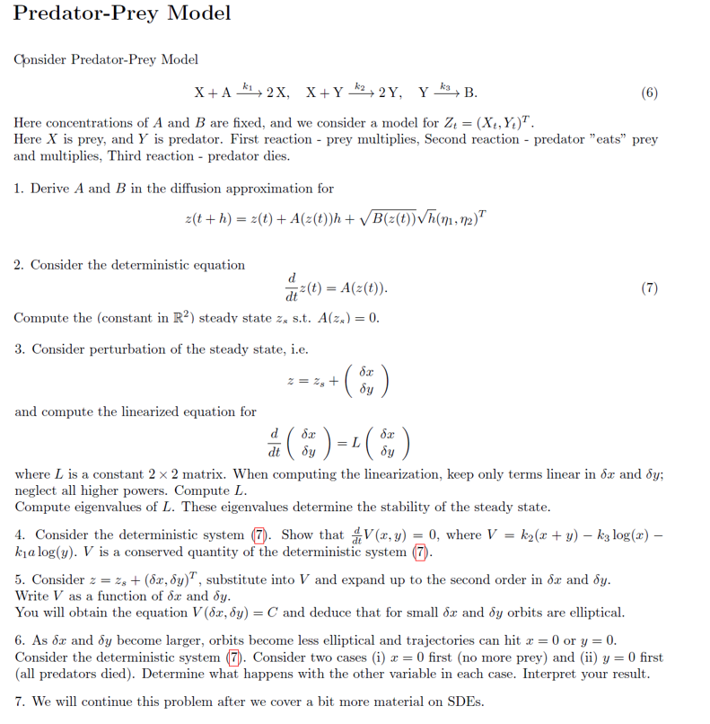 Solved Predator Prey Modelconsider Predator Prey Chegg Solved Predator Prey Modelconsider Predator Prey Chegg