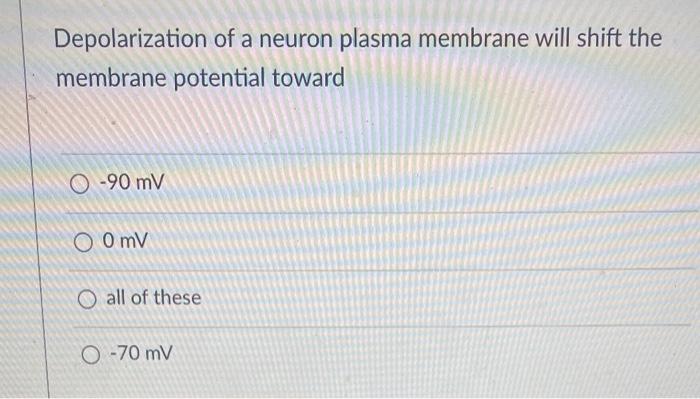 depolarization of the plasma membrane during an action potential is due to