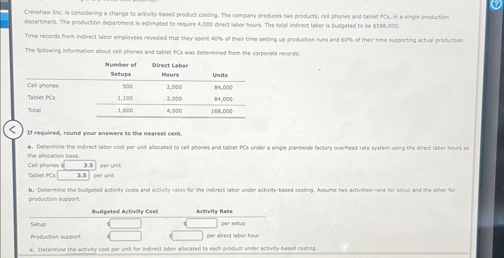 Solved Crenshaw Inc, is considering a change to | Chegg.com