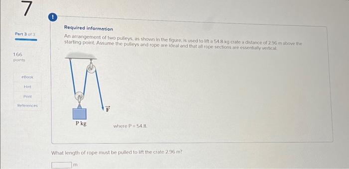 Solved 7 Part 3 of 3 166 points eBook Hint Pant References ! | Chegg.com