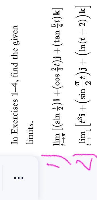 Solved In Exercises 1-4, Find The Given Limits. | Chegg.com