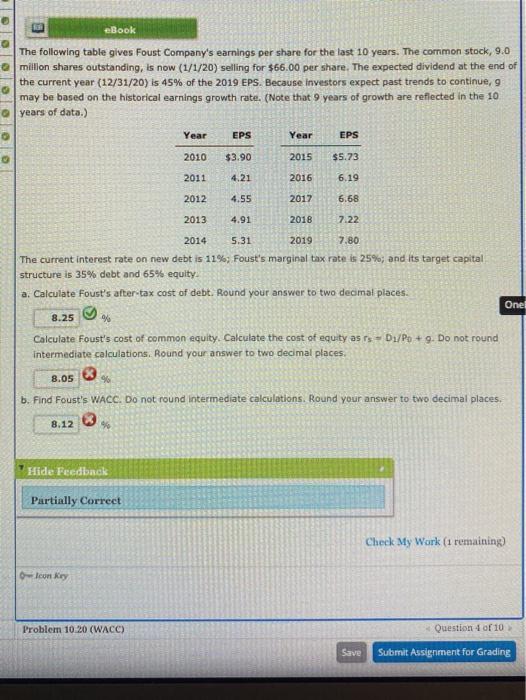 Solved signment Chapter 10 - EOC Question (CHOW) Ang Save | Chegg.com