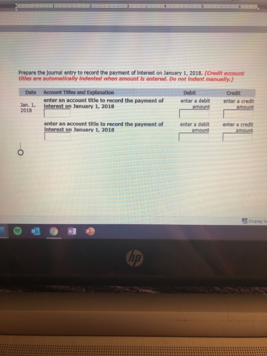 Solved Prepare the journal entry to record the payment of Chegg com