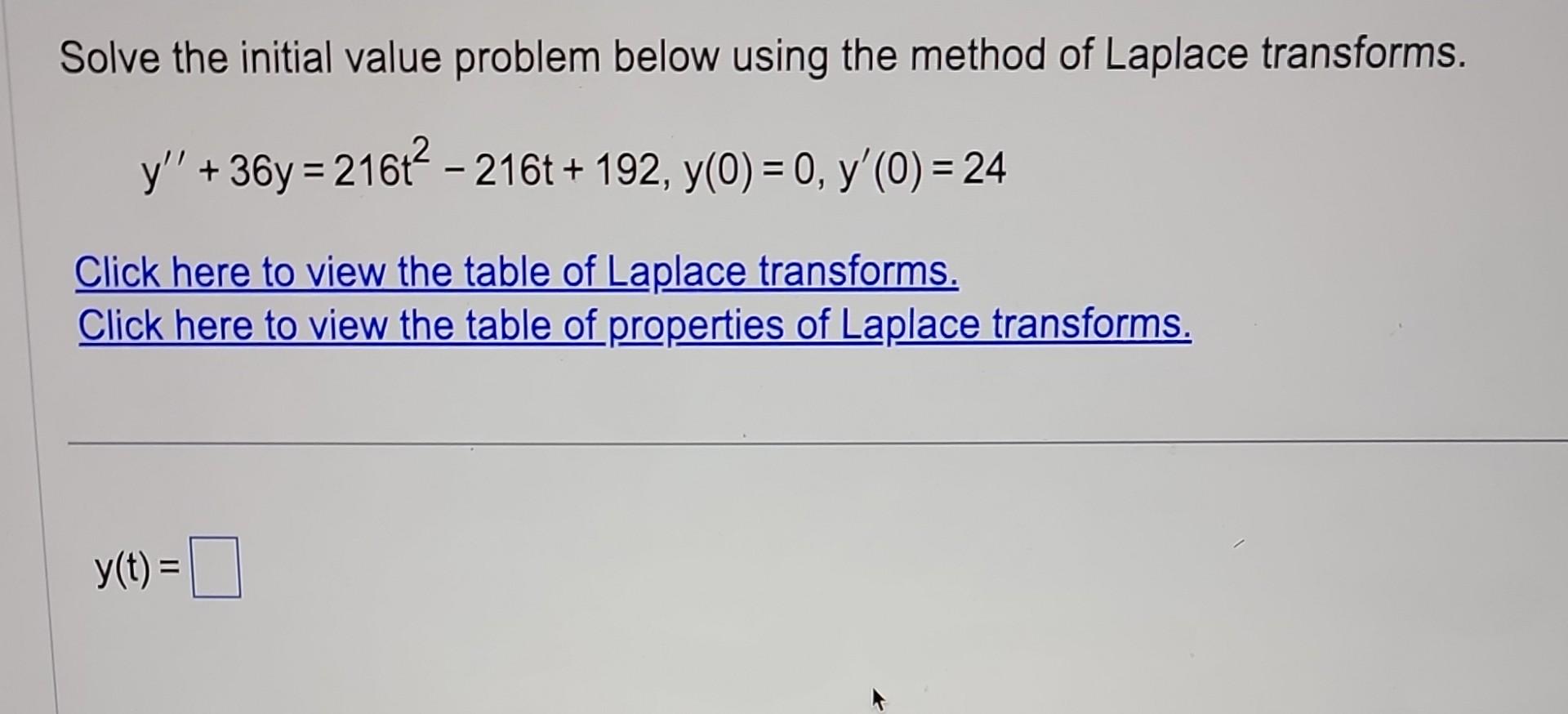 Solved Solve The Initial Value Problem Below Using The 5683