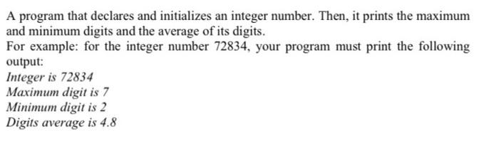 Solved in oop java plz without using methods only u can use | Chegg.com