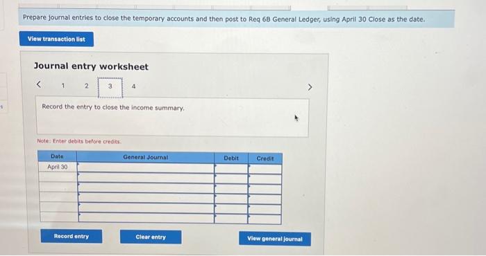 Solved Post the journal entries to the ledger.Prepare a | Chegg.com