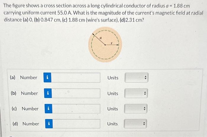 Solved The Figure Shows A Cross Section Across A Long | Chegg.com