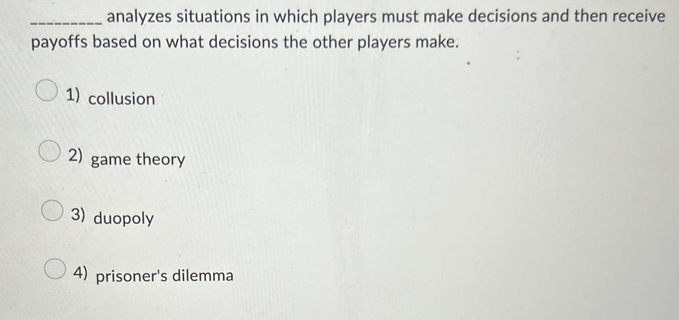 Solved q, ﻿analyzes situations in which players must make | Chegg.com