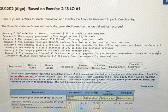 solved-c-glo202-algo-based-on-exercise-2-13-lo-a1-chegg