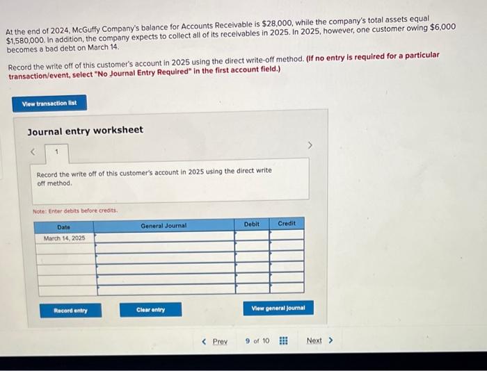 Solved At The End Of 2024 McGuffy Company S Balance For Chegg Com   Image