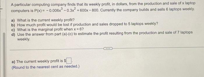 Solved A Particular Computing Company Finds That Its Weekly 