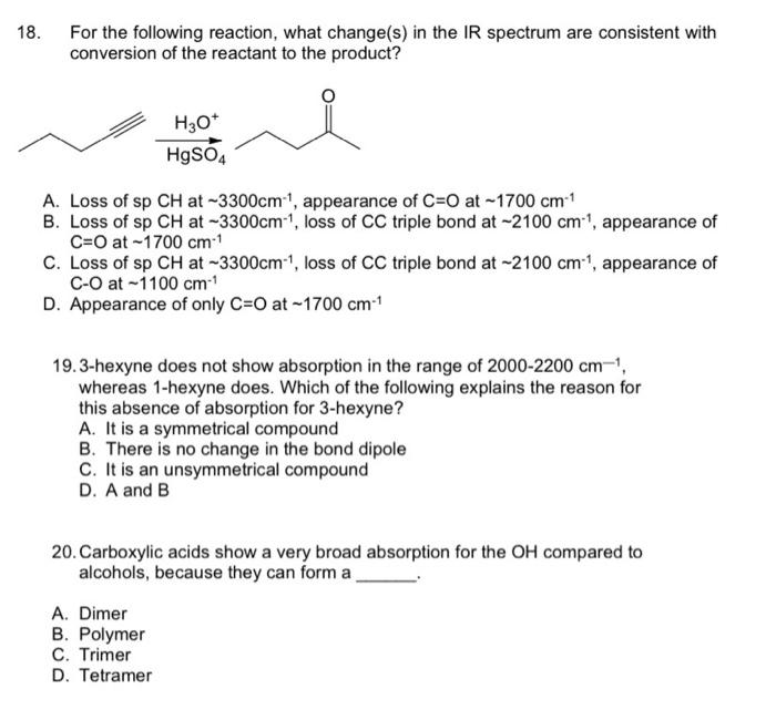 Solved 12. Which Of The Following Compounds Will Show A | Chegg.com