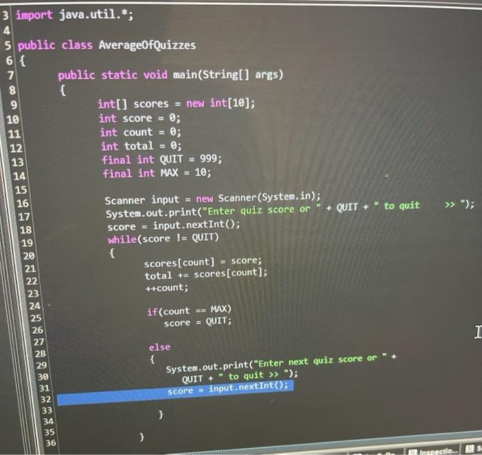 Solved 8 9gang >> "); 3 import java.util.*; 4 5 public class | Chegg.com