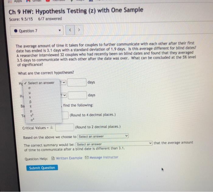 Solved > Question 7 The average amount of time it takes for | Chegg.com
