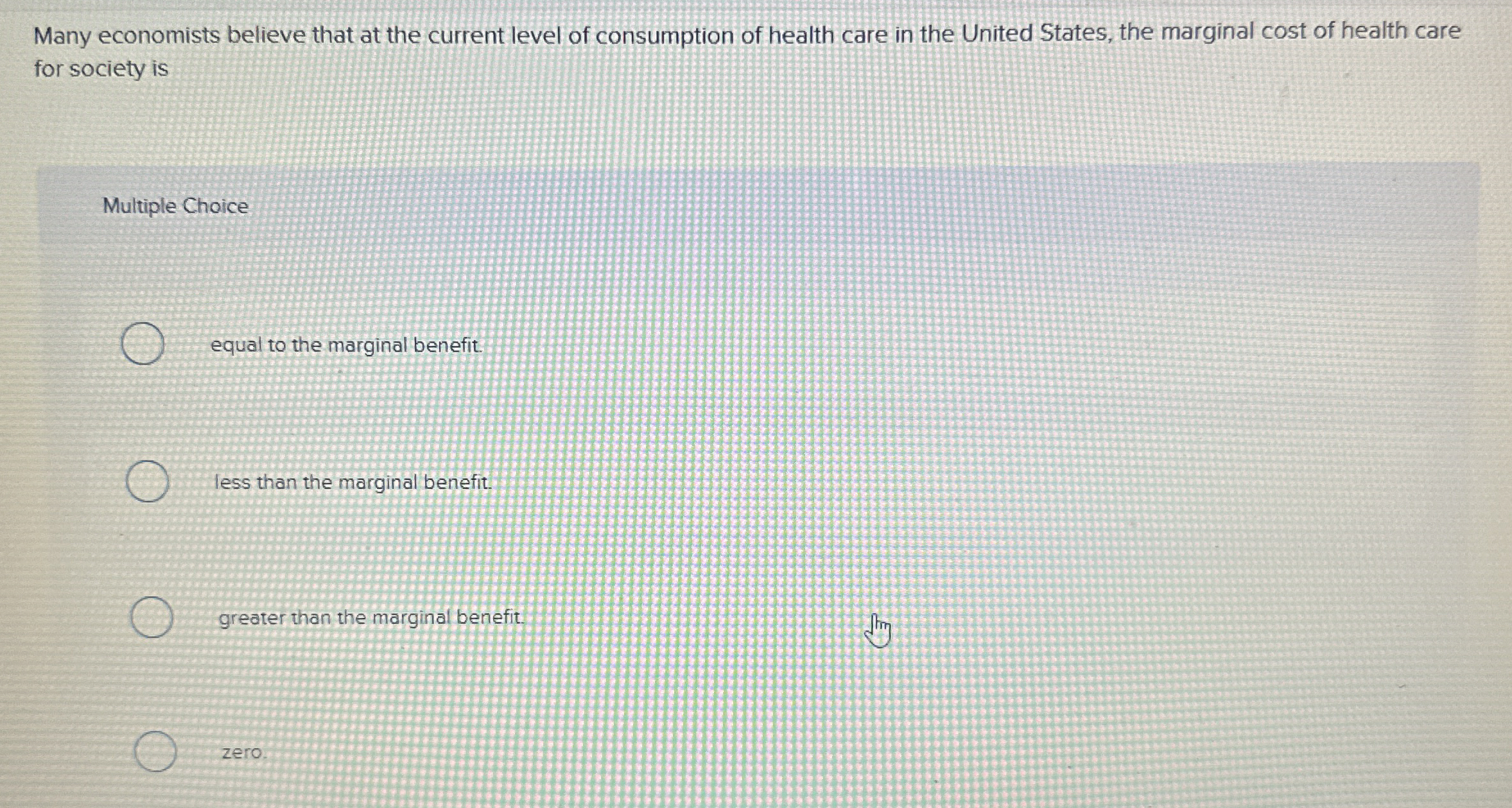 Solved Many economists believe that at the current level of | Chegg.com