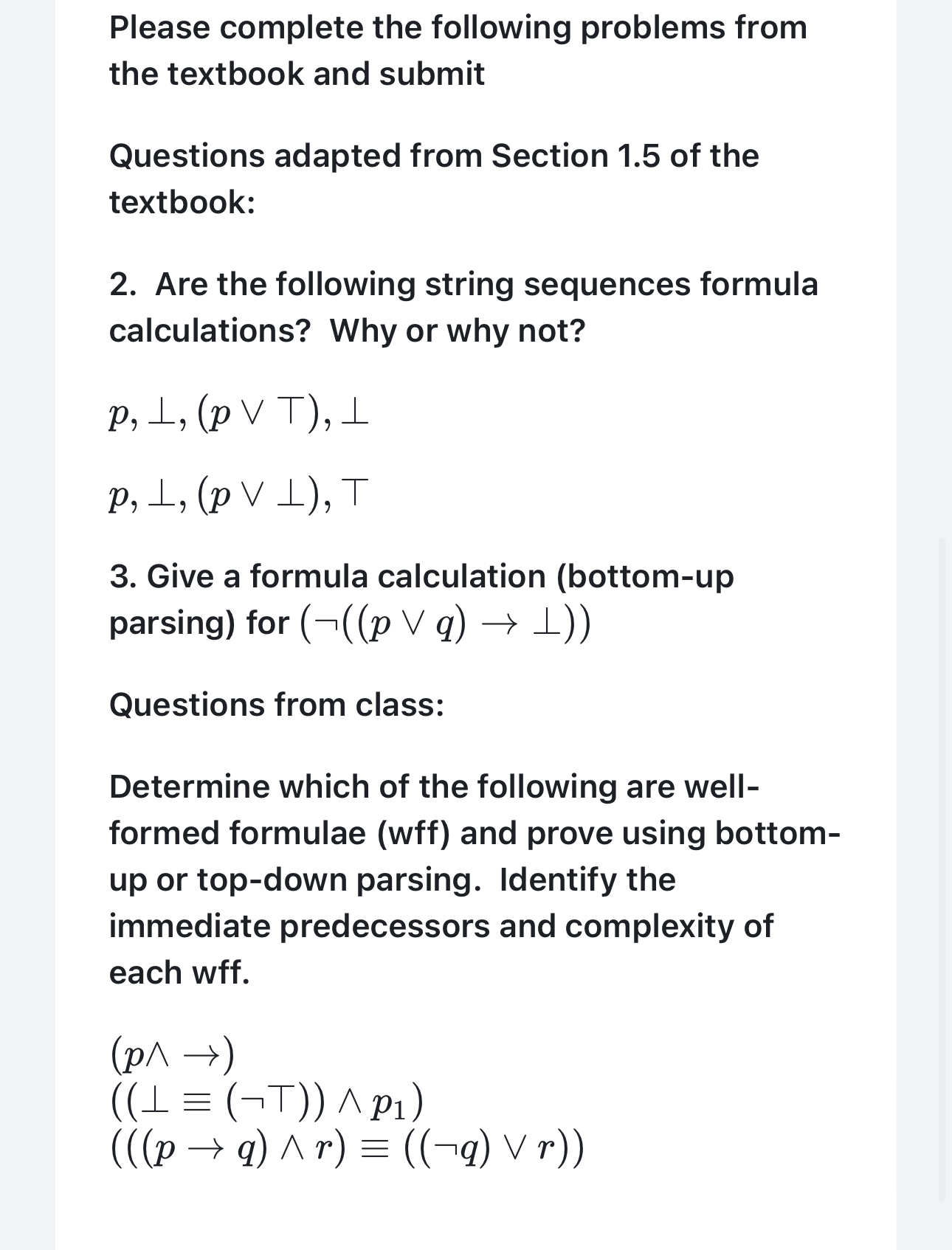 Solved Please complete the following problems fromthe | Chegg.com
