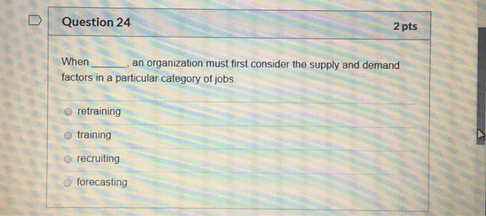 Solved Question 22 2 pts Organizations have turnover when | Chegg.com