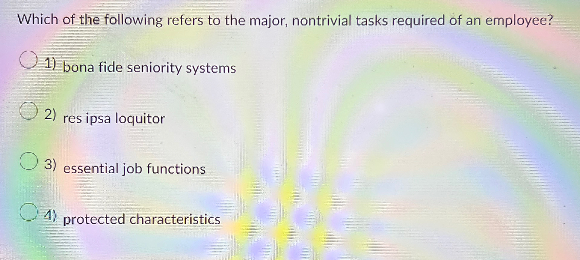 Solved Which of the following refers to the major, | Chegg.com