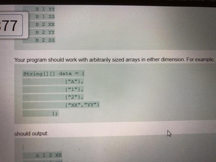 Solved 7. Given the definition of a 2D array such as the | Chegg.com