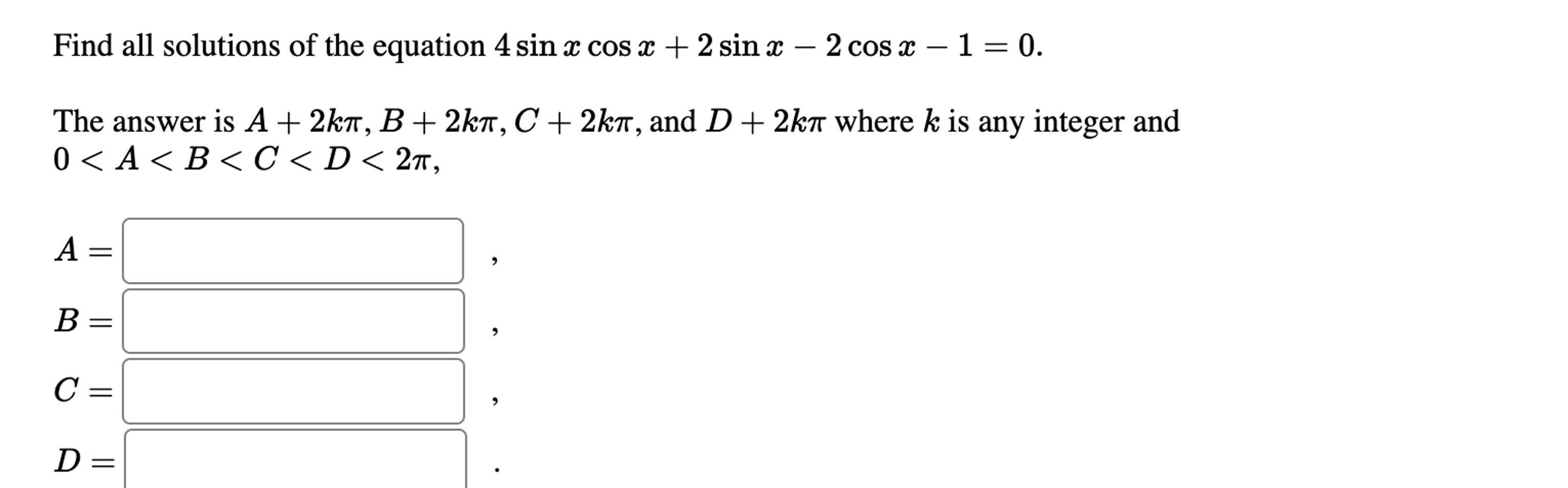 Solved Find All Solutions Of The Equation | Chegg.com