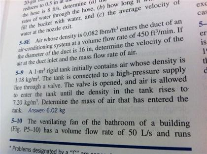 Solved Air whose density is 0.082 lbm/ft3 enters the duct of | Chegg.com