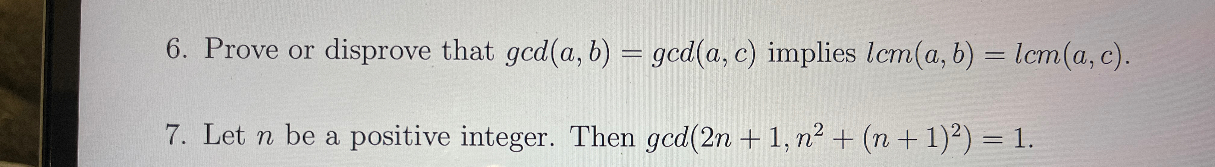 Solved Prove Or Disprove That Gcd(a,b)=gcd(a,c) ﻿implies | Chegg.com