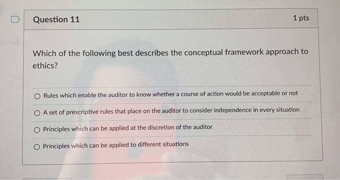 Solved Question 11 1 pts Which of the following best | Chegg.com