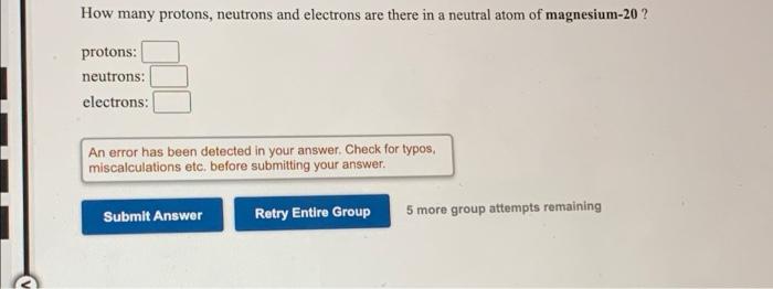 how many protons are in a neutral atom of magnesium