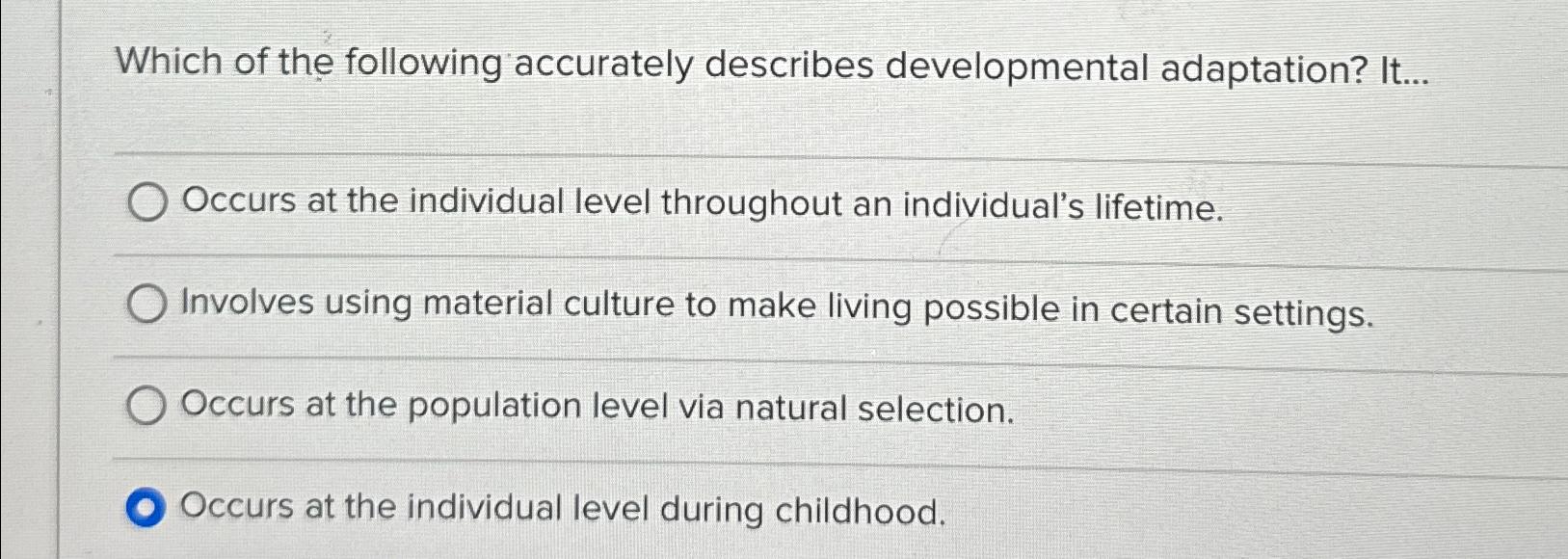 Solved Which of the following accurately describes | Chegg.com