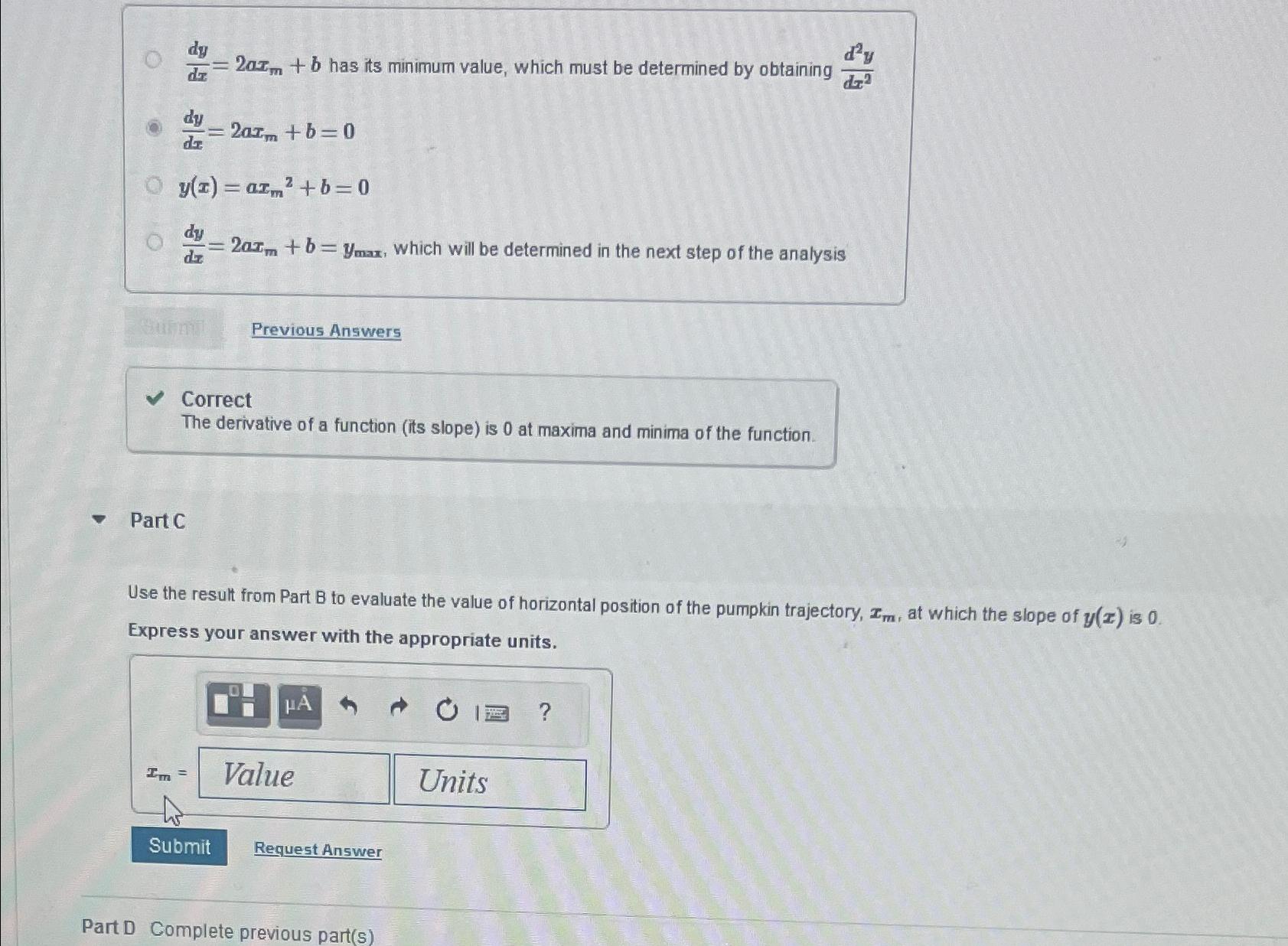 dy-dx-2ax-m-b-has-its-minimum-value-which-must-chegg