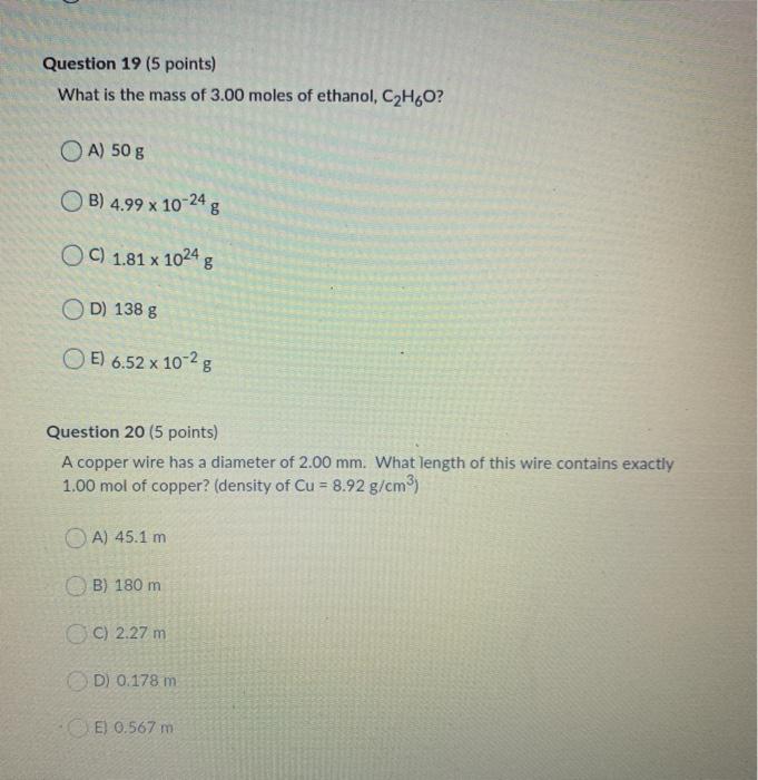 Solved Question 1 5 Points What Mass Of K2co3 Is Needed To