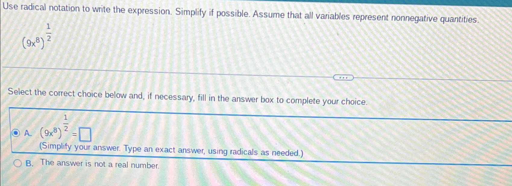 Solved Use radical notation to write the expression. | Chegg.com