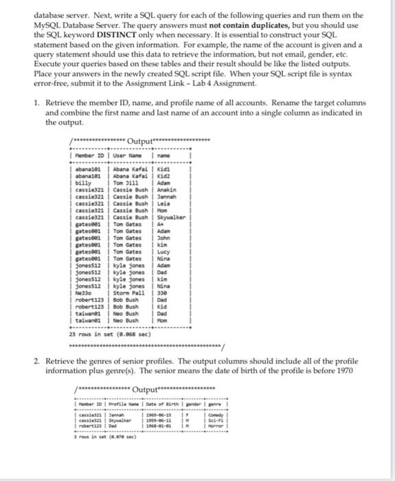 This is Mysql we post our code in notepad++ then | Chegg.com