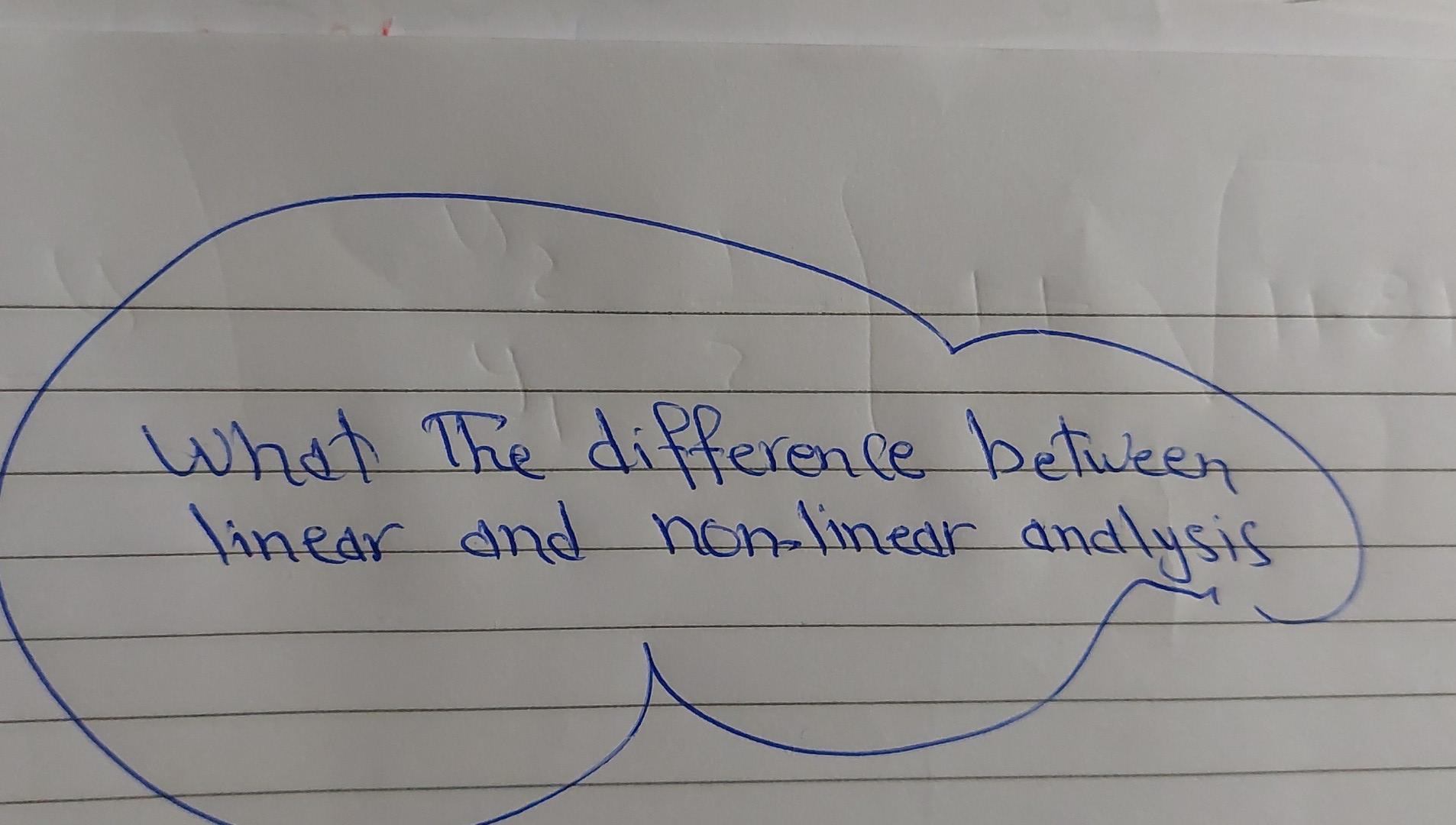 Solved What The difference between linear and nonlinear | Chegg.com