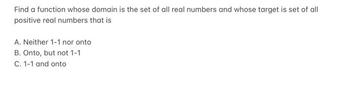 Solved Find a function whose domain is the set of all real | Chegg.com
