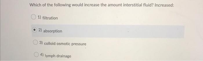 Solved Which of the following would decrease cardiac output? | Chegg.com